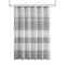 Gracie Mills Hector Cotton Yarn Dye Shower Curtain with Pom Poms - GRACE-12797